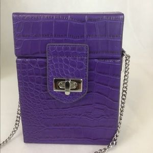 Snob Essentials Box  Purple Shoulder Xbody Purse